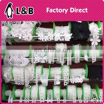 2017 Embroidery White Milk Silk Yards Chemical Lace Trims Border photo-4