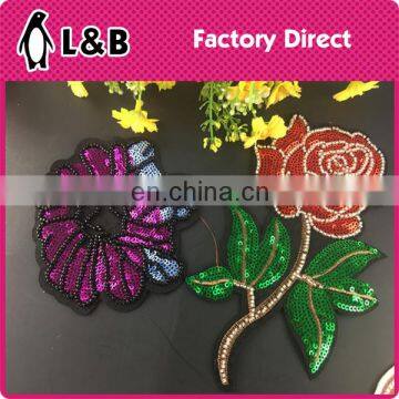 wholesale new design popular fashion beaded applique patch