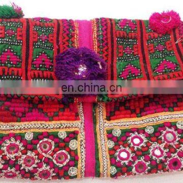 INDIAN VINTAGE EMBROIDERED HANDMADE PURSE BANJARA BAG CLUTCH