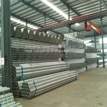 Construction material ASTM A53 schedule 40 galvanized steel pipe,GI steel tubes Zn coating 60-400g/m2 with high quality