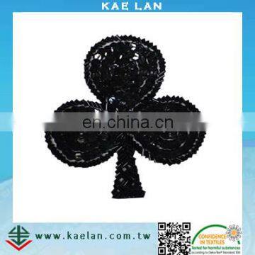 Custom Heart Shape Design Sequin Embroidery Patch photo-2