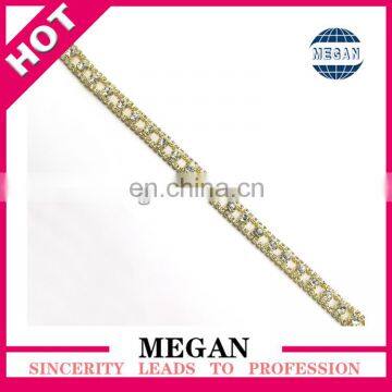 Fashion gold crystal Rhinestone Bikini chain Connector