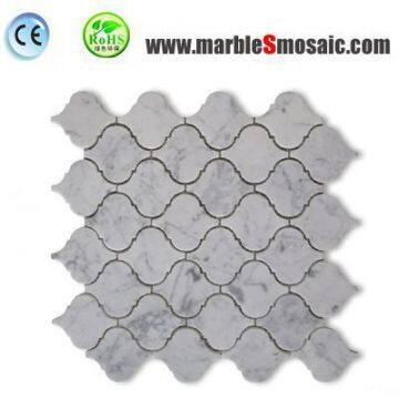Arabesque White Marble Mosaic Tile