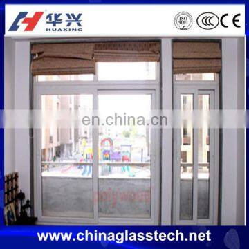 Australia standard noise proof tempered glass sliding upvc /pvc profile interior roller shutter door