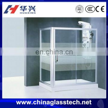 AS2047 soundproof frost glass aluminum alloy profile corner tub shower door