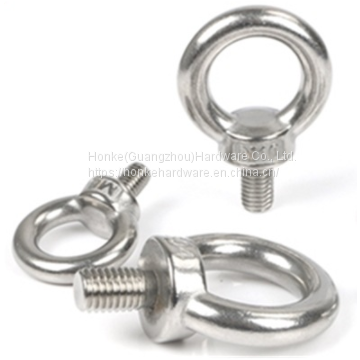 Stainless Steel Lifting Ring Screw Din 580 Eye Bolt Screw Ring Hardware Stainless Steel Bolt