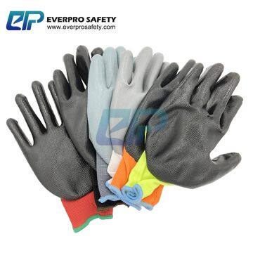 Oil Resistant 13G Polyester Liner Nitrile Dipped Safety Gloves With EN388 4121X photo-2