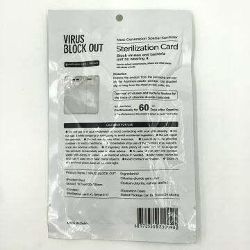 Removing Virus Block Anti-Virus Antibacterial Portable Disinfectant Hangtag Sterilization Card photo-2