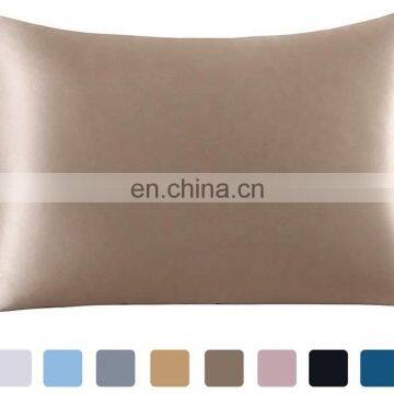 2020 top sell 100% 22mm mulberry silk pillowcase plain with zipper