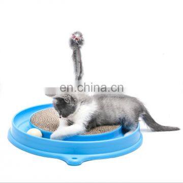 Pet Toys Cat Crazy Ball Disk Catch The Mouse Toy Interactive Amusement Plate Cat Moving Turntable