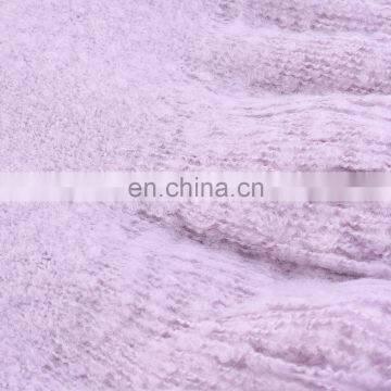Wholesale Custom Soft Solid Color Light Purple Throw Blanket For Sofa photo-2