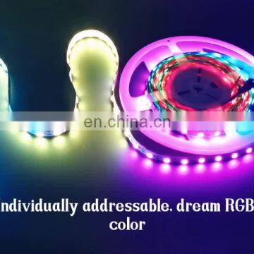 WS2801 WS2813 SK6812 Rgb pixel string led chasing strip light magic digital dream color rgb led strip