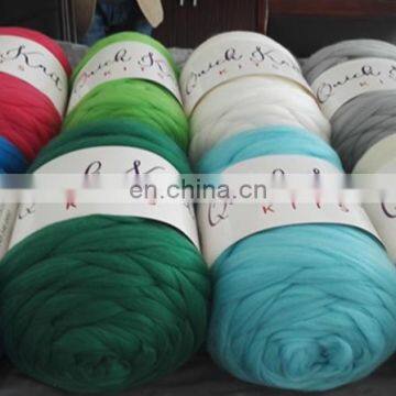in Stock Giant Super Chunky Knitted Merino Wool Thick Bulk Yarn for Hand Knitting of Throw,blanket With Photo photo-3