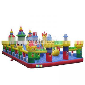 funny popular commercial grade high quality clown cartoons inflatable kids slide park