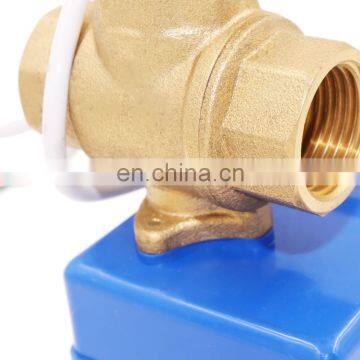 CWX - 20 P 1.0D brass 2 or 3 way electric water ball valve  DC3.6-6v  DC12v