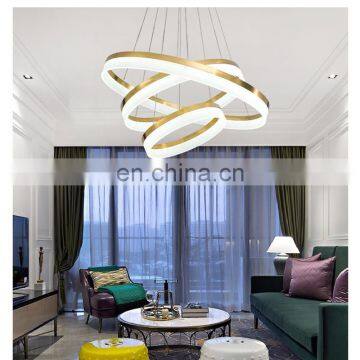 Modern Minimalist Living Room Chandelier Post-modern Creative Ring Led Light Restaurant Cafe Chandelier Single Head