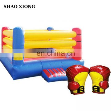 Cheap Inflatable Toys Adult Kids Fighting Boxing Ring Air Inflatable Bouncy Boxing Ring for Wrestling Game