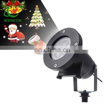 Outdoor Christmas 12pcs Slideshow Pattern LED Laser Projector Stage Light,snowflake IP65 Laser Light photo-3