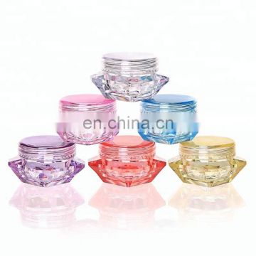 3g/5g Nail Decoration Cosmetic Cream Container Mini Rhinestones Beads Studs Storage Box