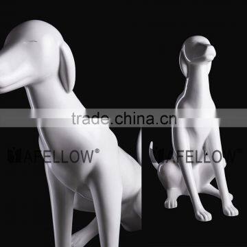 white Fiberglass abstract Dog mannequin for sale