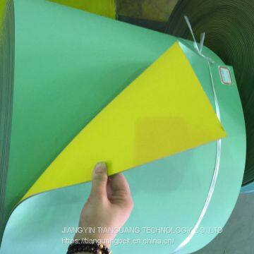 NBR NR rubber transmission flat belt with nylon core insert