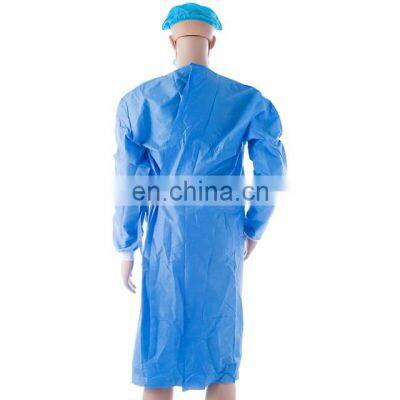 Factory Supplier Waterproof Disposable Non Woven PP SMS Isolation Surgical Gown photo-2