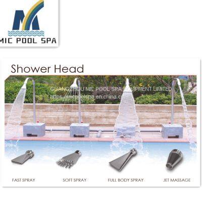 Simple installation of stainless steel Flat head round head swimming pool spa shower massage jet nozzle