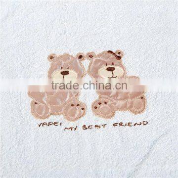 China Towe Factory With Light Blue Embroidery Cartoon Kids/Child Bath Towel photo-5