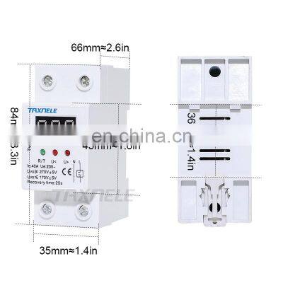 40A 63A 220V Automatic Recovery Reconnect Over Voltage Under Voltage Protection Protective Device Voltmeter Relay photo-3