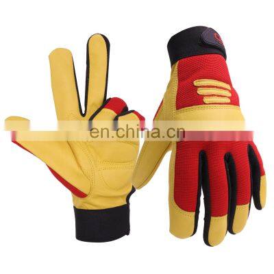 HANDLANDY Extremely Soft Deerskin Leather Shooting Gloves, industrial production Riding Driving Gardening Farm Hunting Gloves