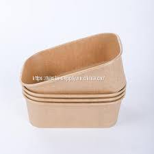Kraft paper small disposable bowls for hot food hot soup bowls takeaway containers 32oz eco friendly