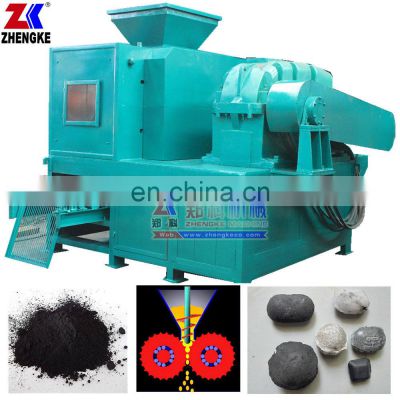 Coal charcoal BBQ briquetting roller press machine