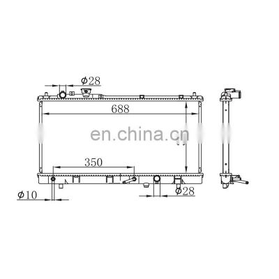 Good Quality FS6W-15-200 Cooling System Aluminum Radiator Car Radiator For MAZDA