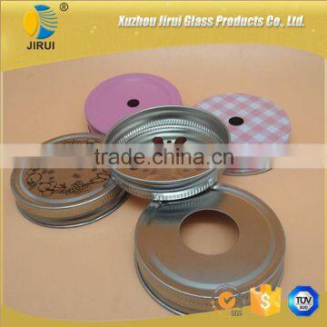 70mm Coating Tin Lid With Hole and Without Hole for Mason Jar photo-3