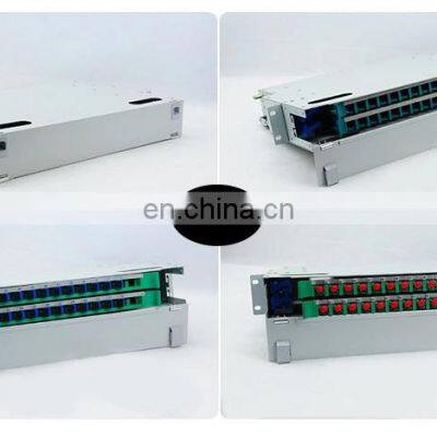2U Rack Mount 24 Core Fiber Distribution Frame 24 Port Odf Price Litech Odf Fiber Optic Patch Panel Odf photo-2