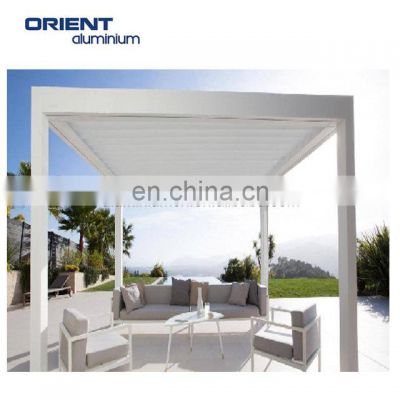 Modern Automatic Patio Outdoor Opening Louver Roof Profile Aluminium Pour Pergola