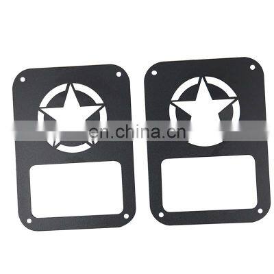 Tail Light Rear Protector Guards Taillamp Cover For Jeep Wrangler JK Unlimited  07-17 2/4 Door