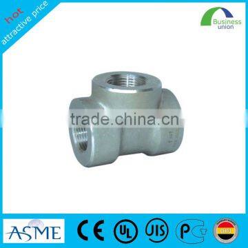 galvanized steel 304stainless steel pipe tee reducer tube tee