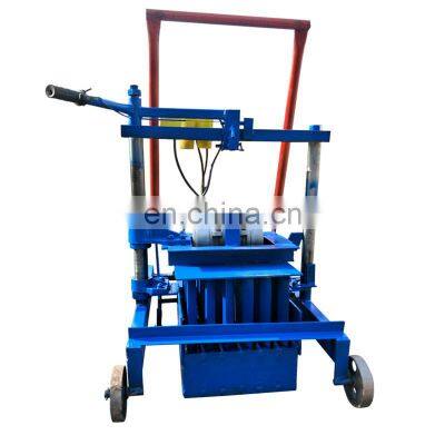 Semi automatic interlocking soil cement brick making machine 4-35 concrete hollow block making machine lowest price philippines