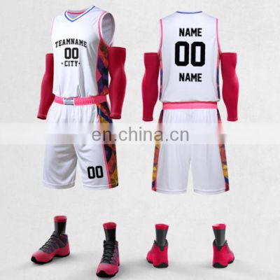 Wholesale Customize Blank Basketball Uniform Jerseys Shorts Wear New Design Custom Sublimation Basketball Jerseys