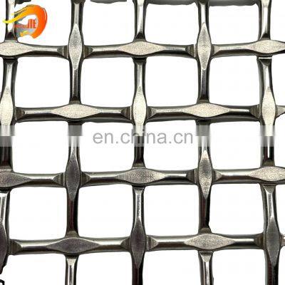 Decorative curtain mesh woven mesh crimped wire metal mesh