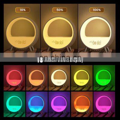 Electronic Alarm Clock Wireless Charger Wake Up Light Kids Children Sleep Trainer Projector photo-4