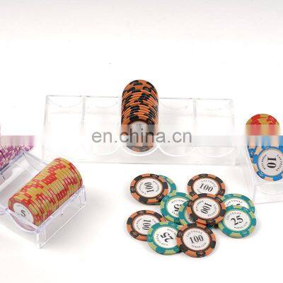 Top Ranking Transparent Rack Custom Professional Acrylic Poker Tray Casino Chip Case Acrylic photo-2