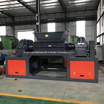 Plastic Bottle Shredding Waste Rubber Tyre Tire Double Shaft Shredder Scrap Metal Shredder Machine photo-2