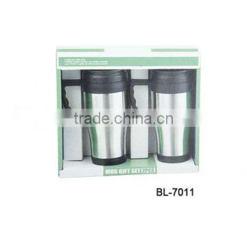 400ml travel mugs promotional gift set BL-7011