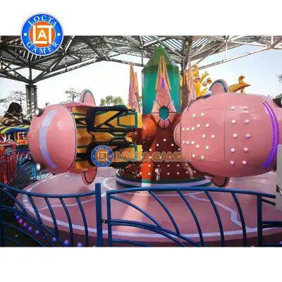 Sun Yat-sen Tai Le Play Children Indoor and Outdoor Play Equipment Space Turn Pink 360 Degrees Turn Rotation Lift photo-2