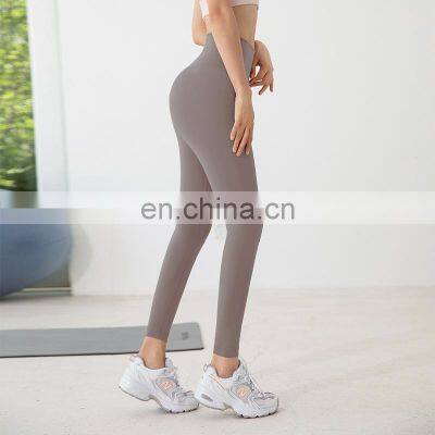 Lulu Naked Yoga Pants High Waist and Buttock Summer Tights Campaign Run for the Peach Hip Fitness Pants of Female photo-3