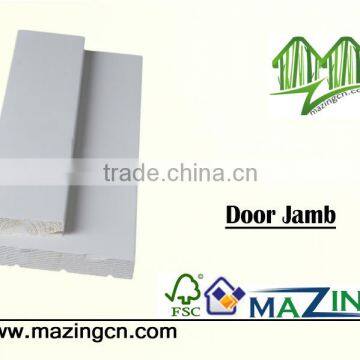 Door jamb wood white gesso line mold