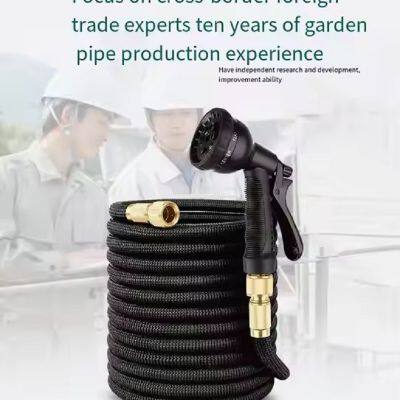 Garden Watering Expandable Hose Latex Inner Tube Magic Garden Hose With Nozzle