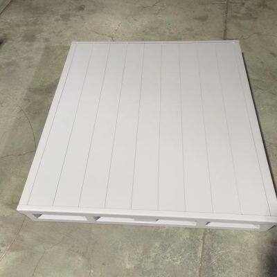Metal pallet; Steel cold-rolled steel heavy steel pallet; Double-sided for forklift; Double-sided steel metal pallet